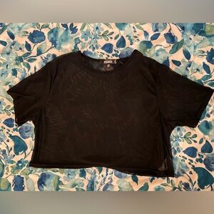 Sheer crop top